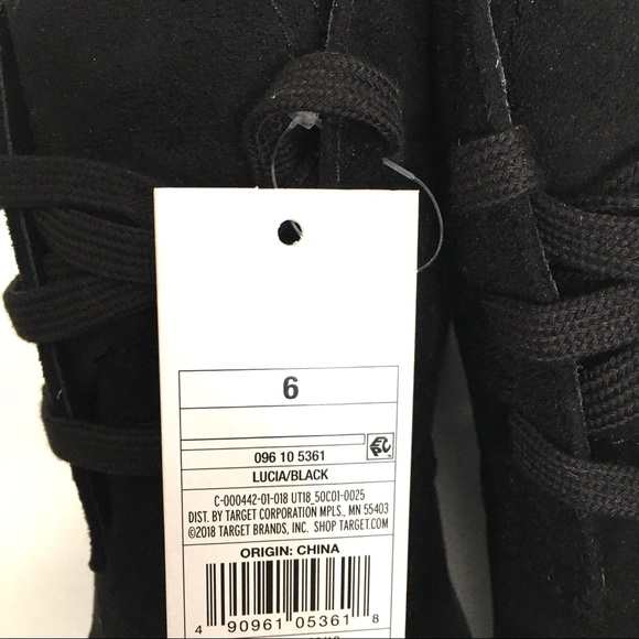 NWT Universal Thread Lucia Black Lace Up Bootie - Picture 8 of 8